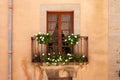 Old balcony in salemi Royalty Free Stock Photo