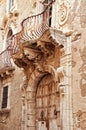 Old balcony, Syracuse, Italy Royalty Free Stock Photo