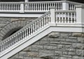 Old balustrade with stairs