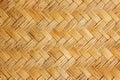 Old bamboo craft texture Royalty Free Stock Photo