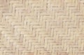 Old bamboo weaving pattern, woven rattan mat texture for background and design art work Royalty Free Stock Photo