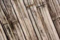 Old bamboo wooden texture background. Royalty Free Stock Photo
