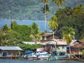 Old bank village, Bastimentos, Panama Royalty Free Stock Photo