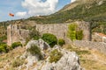 Old Bar fortress stone walls and citadel, Bar, Montenegro Royalty Free Stock Photo