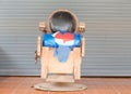 An old barber chair Royalty Free Stock Photo