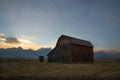 Old barn along Mormon Row Royalty Free Stock Photo