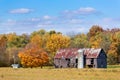 Old Barn in Autumn Royalty Free Stock Photo