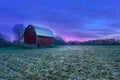 Pre-Sunrise Glory on the Farm Royalty Free Stock Photo