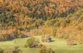 Old barn in beautiful Vermont autumn landscape