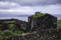 This old barn built of lava chunks is an example of the exodus of the Azorean farming business.