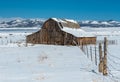 Old Barn in Colorado`s Wet Mountain Valley Royalty Free Stock Photo