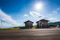 Old barn for corn storage Royalty Free Stock Photo