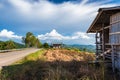 Old barn for corn storage Royalty Free Stock Photo