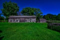 Old barn at heritage hill historic state park near Allouez WI Royalty Free Stock Photo