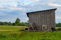 An old barn in a farmer`s field1 Royalty Free Stock Photo