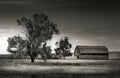 Old Barn on Farmland in the Countryside