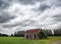 Old Barn in Field