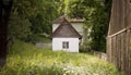 Old barn in forest