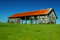 Old Barn In Grass Field Royalty Free Stock Photo