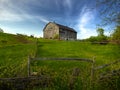 Old Barn on Hill Royalty Free Stock Photo
