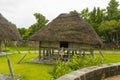 Old barn house of Okinawa Village at Ocean Expo Park in Okinawa Royalty Free Stock Photo