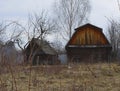 Old, barn, house, rural, wood, farm, country, abandoned, wooden, sky, cabin, landscape, building, grass, rustic, home, nature, tre Royalty Free Stock Photo