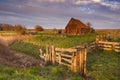 Old barn on the island of Texel, The Netherlands Royalty Free Stock Photo