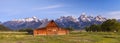 Old Barn and mountains