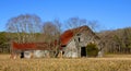 Old Barn with Red Roof