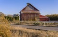 Old barn on a roadside Oregon Royalty Free Stock Photo