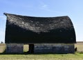 Old Barn Roof Collapsing Royalty Free Stock Photo