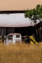 Old barn and rusted truck. Royalty Free Stock Photo