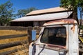 Old barn and rusted truck. Royalty Free Stock Photo