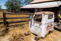 Old barn and rusted truck. Royalty Free Stock Photo