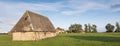 old barn and sheds in regional park boucles de la seine near rouen in france Royalty Free Stock Photo