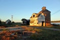 Old barn at sunrise