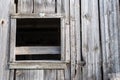 Old barn window with no glass Royalty Free Stock Photo