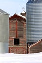 Old Barn in Winter Royalty Free Stock Photo