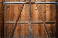 Old barn wooden door Royalty Free Stock Photo