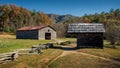 Old Barns In Cades Cove Autumn