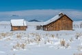 Old Barns in Colorado`s Wet Mountain Valley Royalty Free Stock Photo