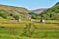 Old barns and dry stone walls Royalty Free Stock Photo