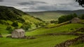 The old barns in Swaledale Royalty Free Stock Photo