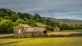 The old barns in Swaledale Royalty Free Stock Photo