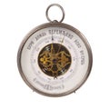 Old barometer with russian inscriptions Royalty Free Stock Photo