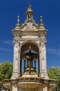 Old baroque fountain on the square in the historic town of Chateaudun