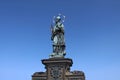 An old baroque statue of St John Of Nepomuk Nepomucene