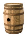 Old Barrel with a clipping path Royalty Free Stock Photo