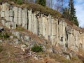 Old Basalt Quarry In The Ore Mountains Royalty Free Stock Photo