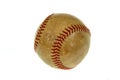 Old baseball ball Royalty Free Stock Photo